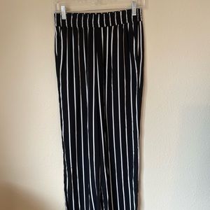 H&M stripped lightweight pants